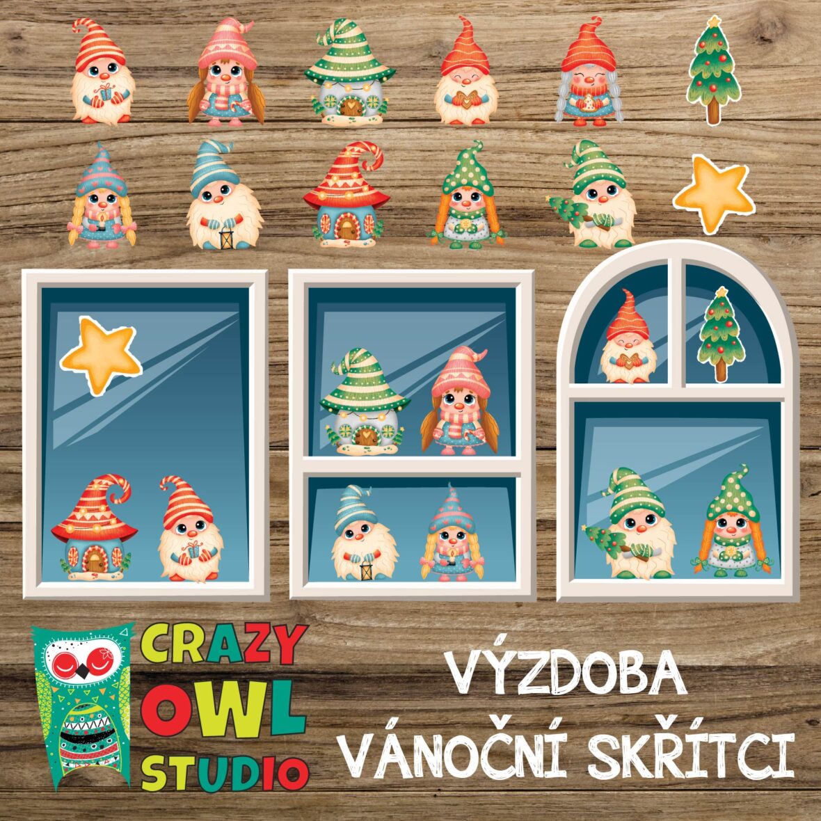 VÝZDOBA – Vánoční skřítci